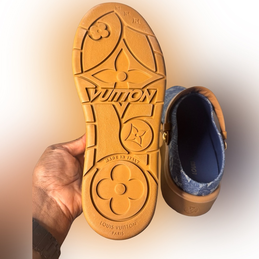 Louis Vuitton Aspen Denim Remix Clog EUC - Picture 6 of 11